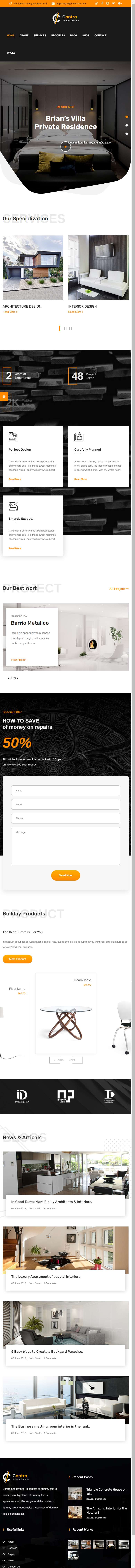 Bootstrap室内装饰设计公司网站模板