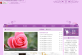 粉色的爱情海玫瑰文化传播公司网站模板