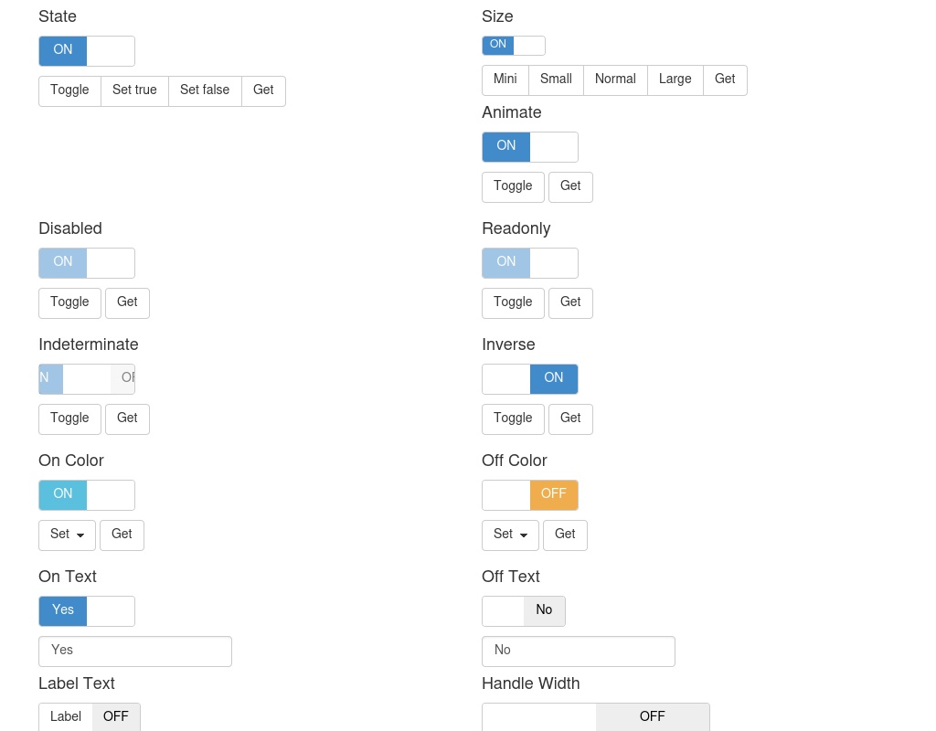 jquery開關(guān)按鈕基于Bootstrap開關(guān)按鈕特效