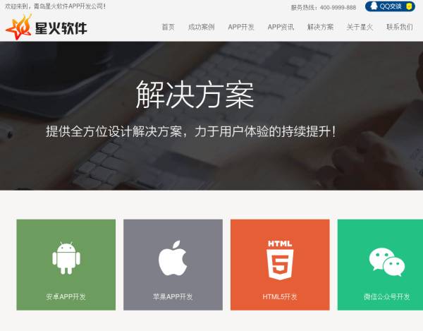 互联网APP手机软件开发公司网站模板下载