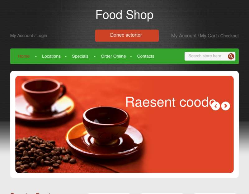 国外餐饮甜品店铺网站模板html下载