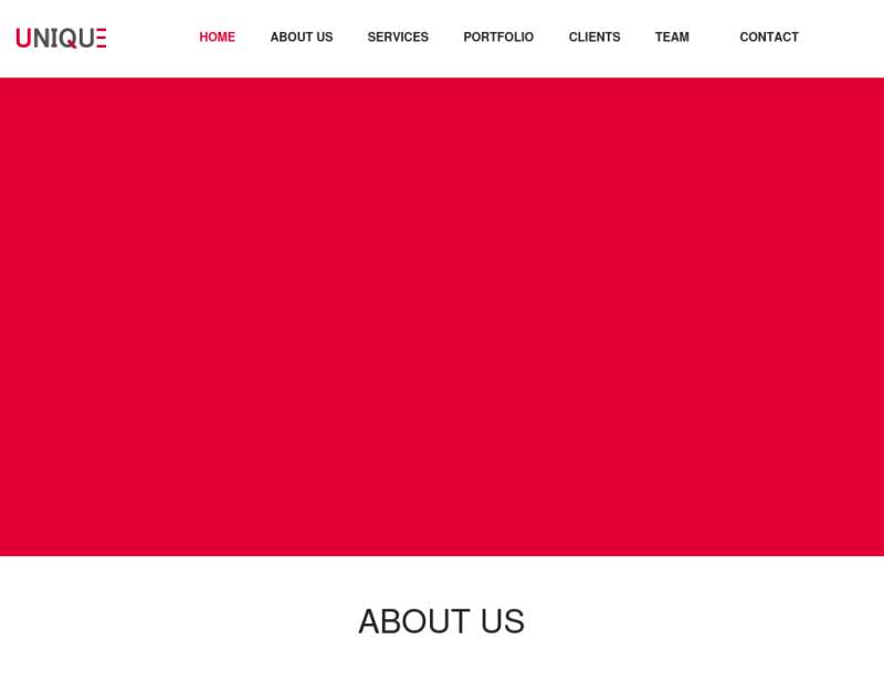 红色宽屏的网络公司单页展示html5动画模板