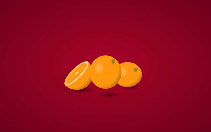 css3新鲜的橙子动画