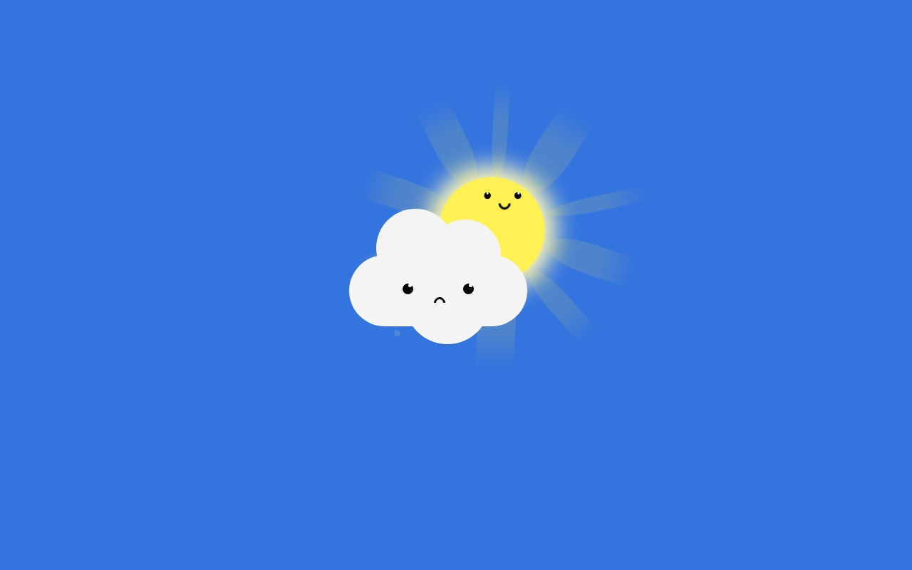 css3藍天白云太陽動畫
