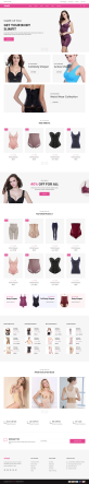 女性塑形内衣商城html模板