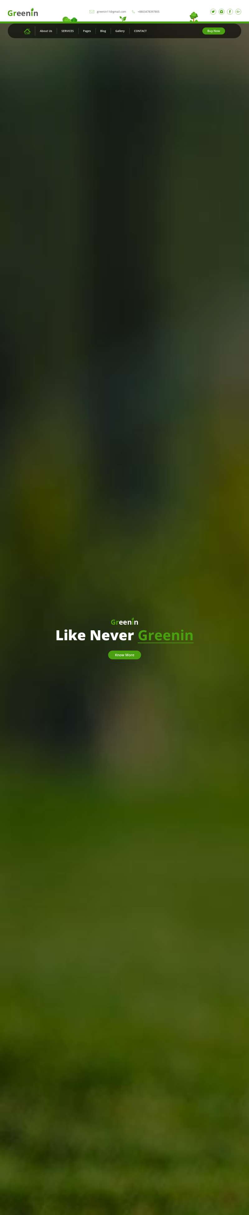 绿色的园林种植网站HTML模板