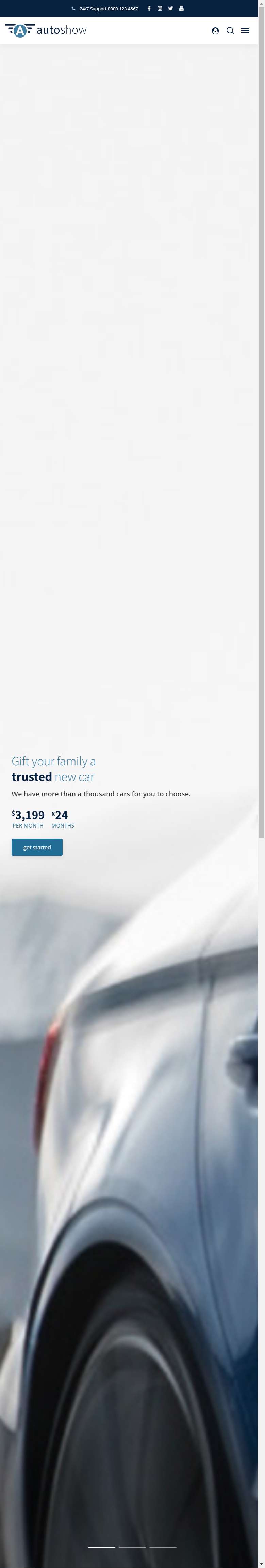 响应式的汽车经销商网站HTML5模板
