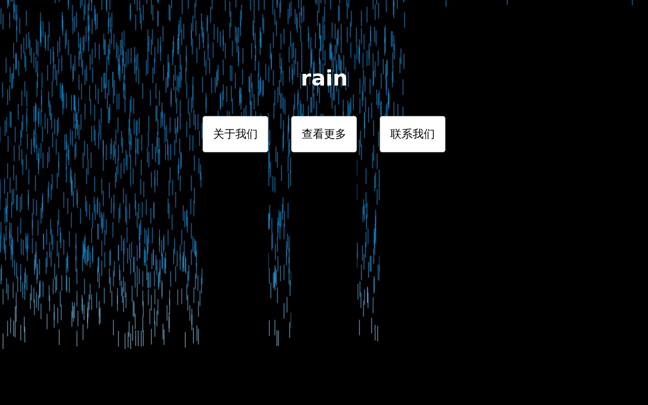 透明的下雨滴背景動效