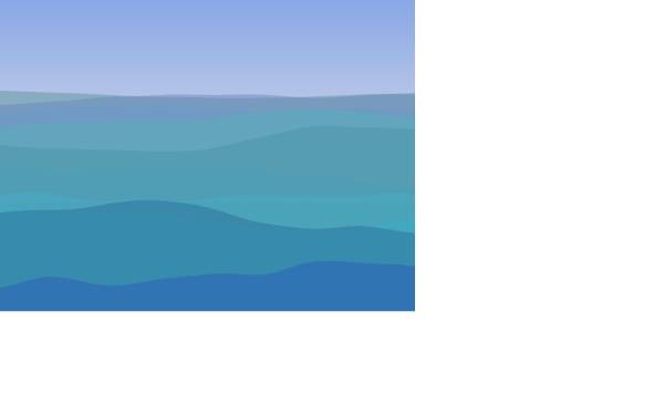 蓝天的海水波浪canvas动画