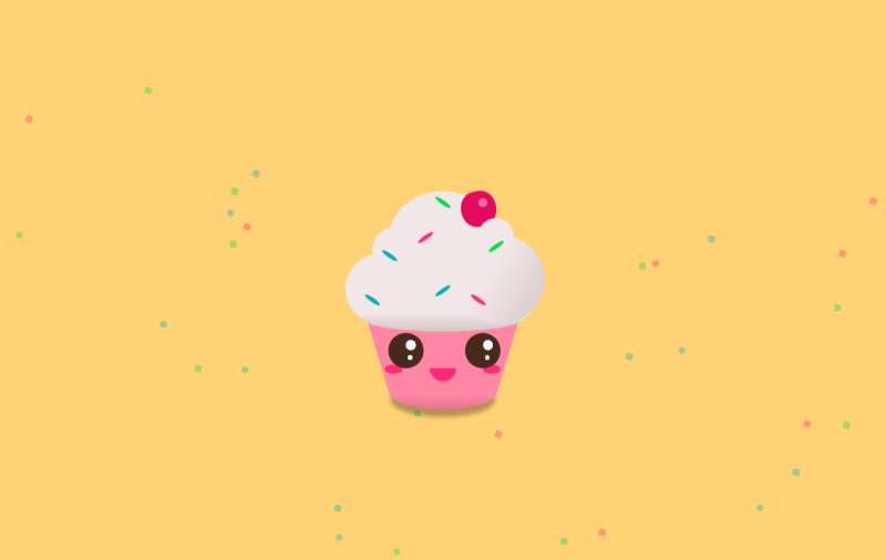 css3可爱的甜品冰淇淋动画