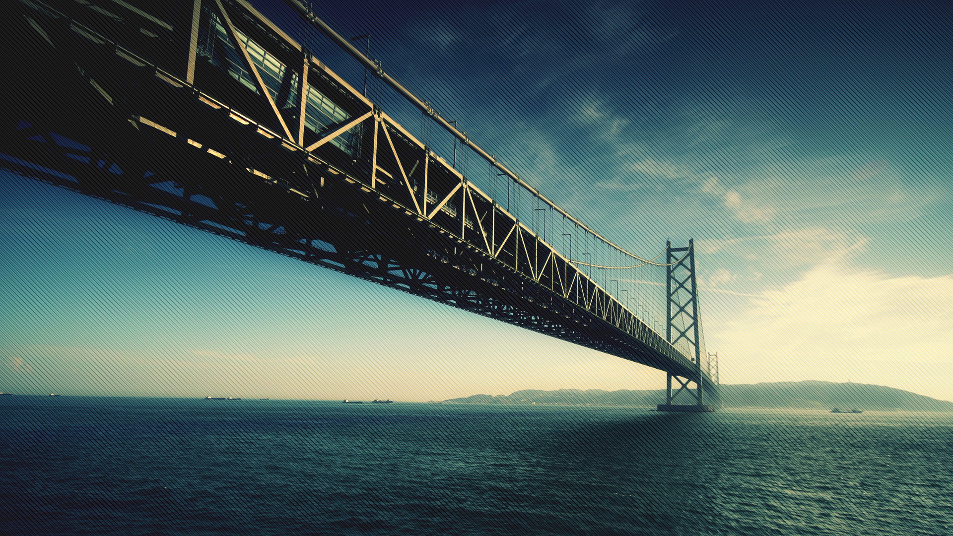 高像素的跨海大橋_超高清的跨海大橋建筑背景圖片素材jpg下載