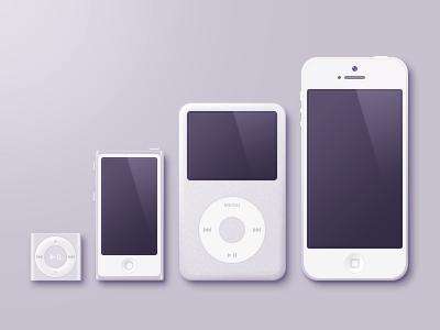 苹果iPod touch音乐播放器_苹果iPhone手机psd分层素材下载