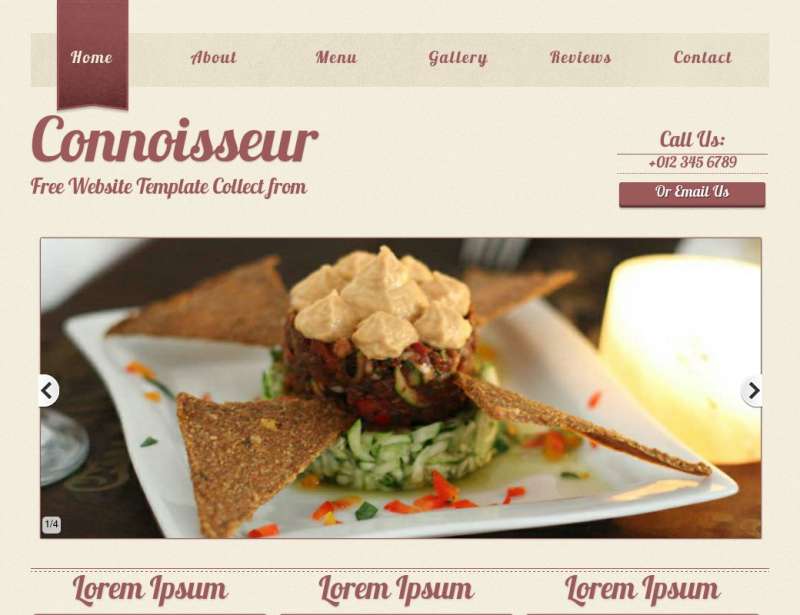 国外餐饮网站模板下载_国外美食网站模板素材html整站下载