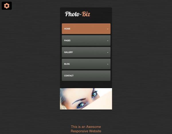 黑色的响应式html5摄影网站模板下载