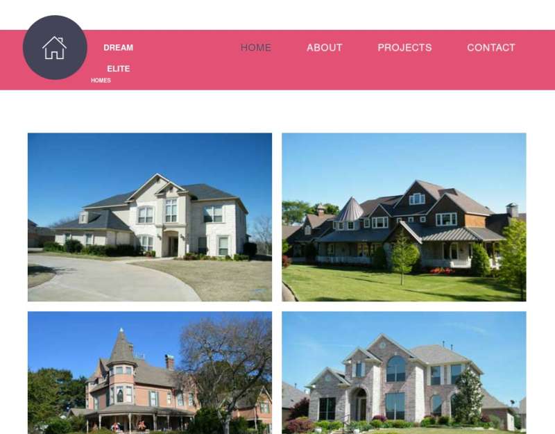 国外粉色的房地产销售网站模板html下载