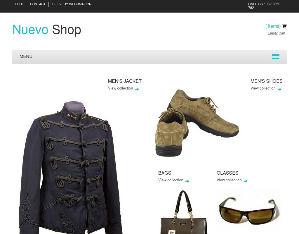 黑色简洁bootstrap服装商城网站模板html源码