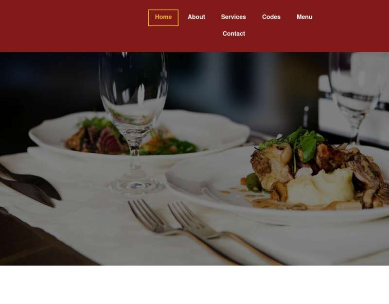 红色的国外茶餐厅美食网站html5动画模板