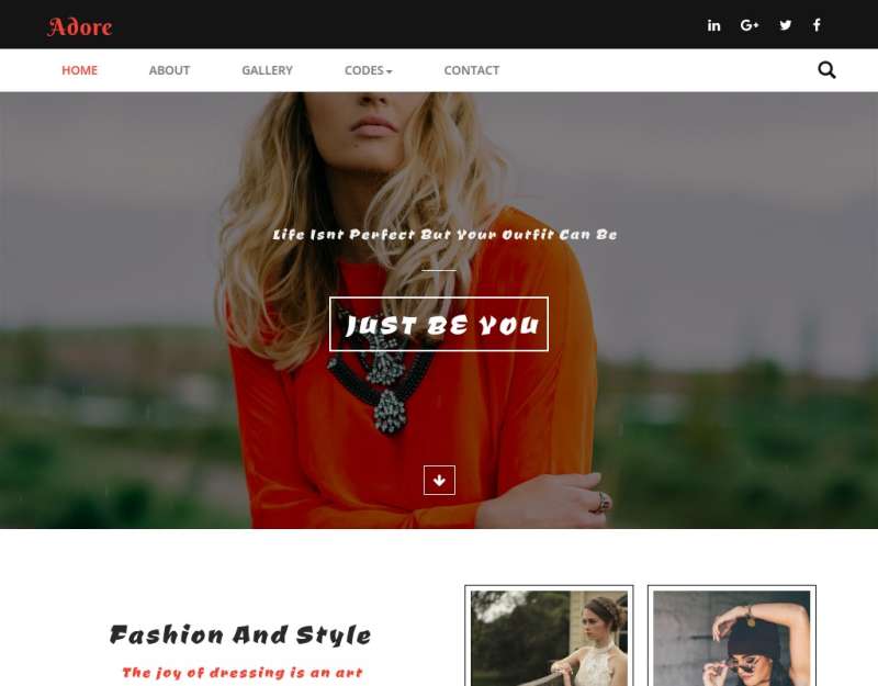 大气的时尚女性服装设计公司网站模板html下载