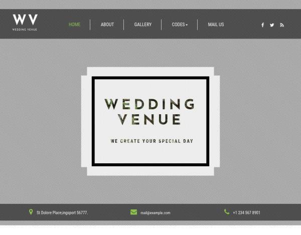 黑色宽屏的婚纱摄影公司网页模板下载
