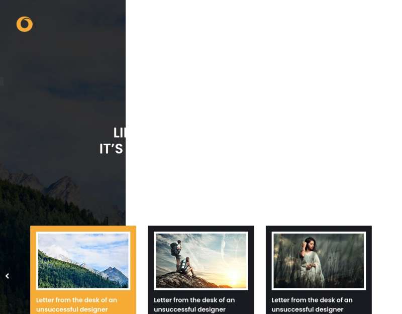 大气的生活旅行博客网站html5模板