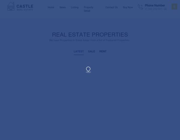 简洁大气的房屋中介销售公司网站html模板