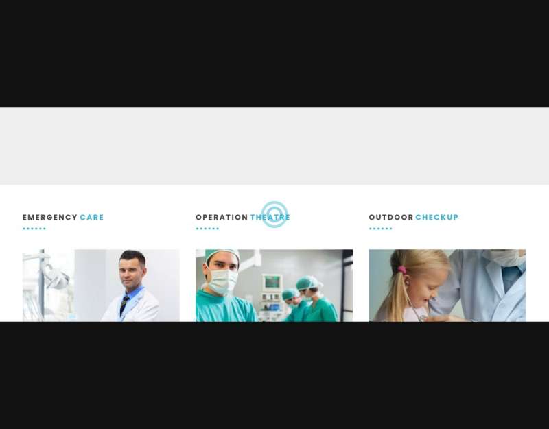 宽屏实用的医疗健康医院体检网站模板