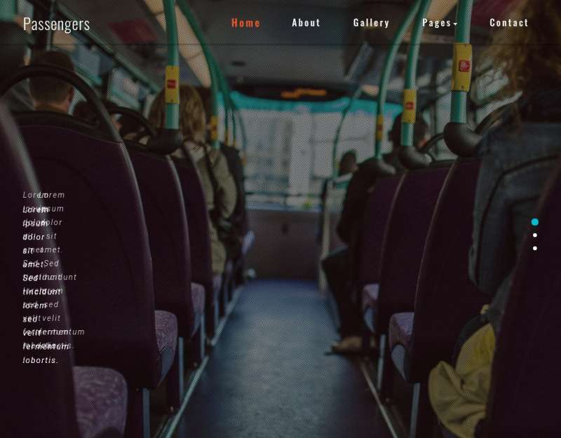 大气的公共汽车交通公司网站html模板