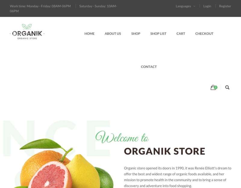 大气的网上水果食品购物商城模板html源码