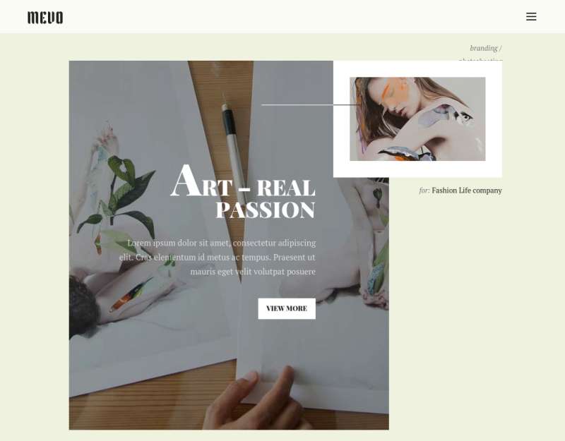 白色创意的艺术品交易电商网站模板