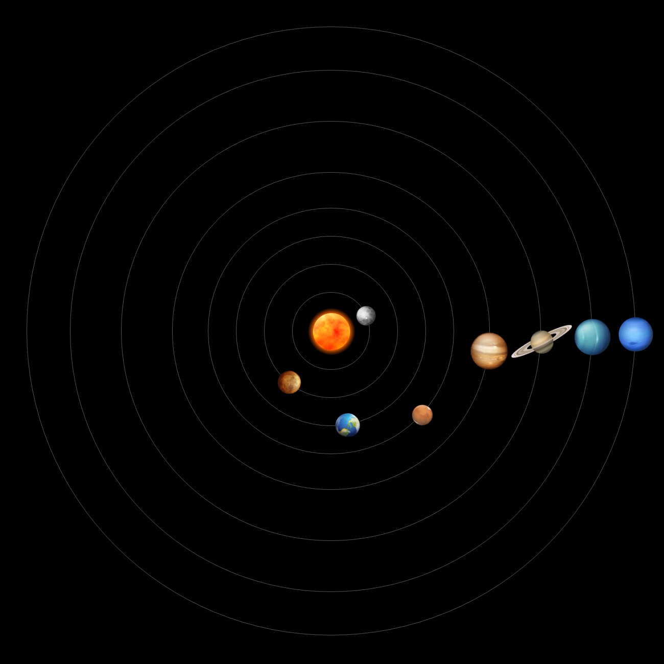 純CSS3繪制太陽系行星動(dòng)畫運(yùn)動(dòng)軌跡