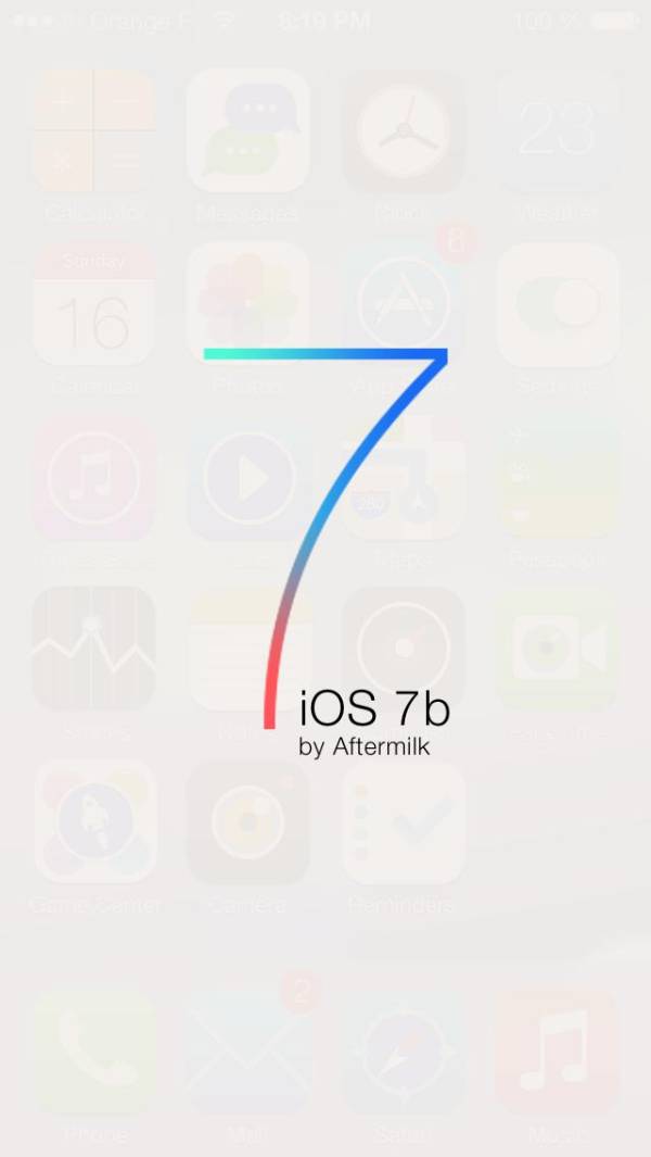 iOS7风格手机界面图标设计psd素材