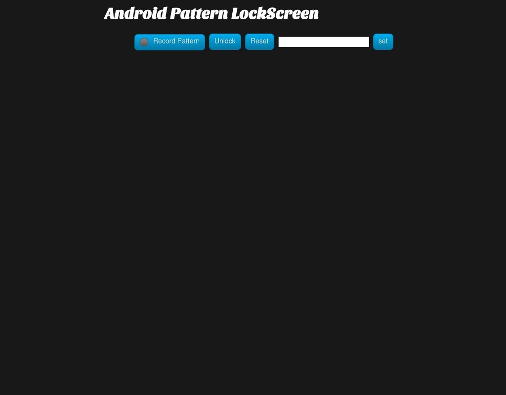 HTML5 Android手機屏幕解鎖模擬器代碼