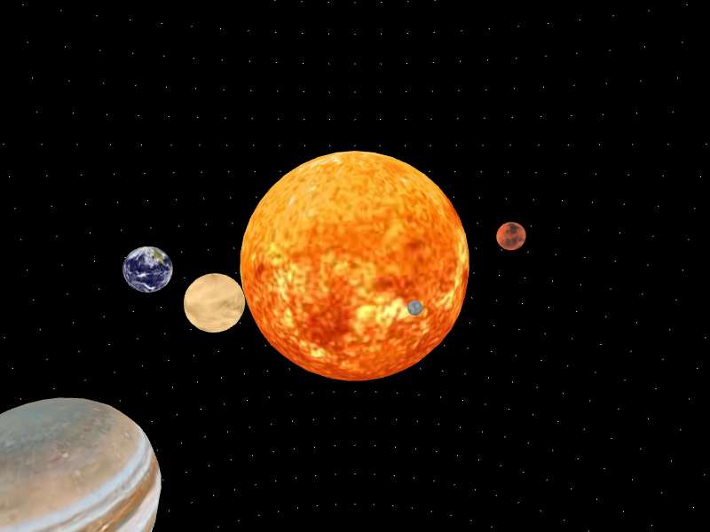 超棒的三维太阳系动画