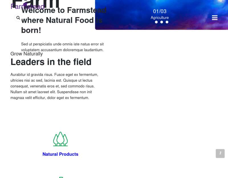 绿色环保响应式农业种植类网站模板