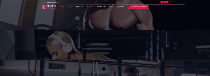 Bootstrap5健身类展示型企业网站模板