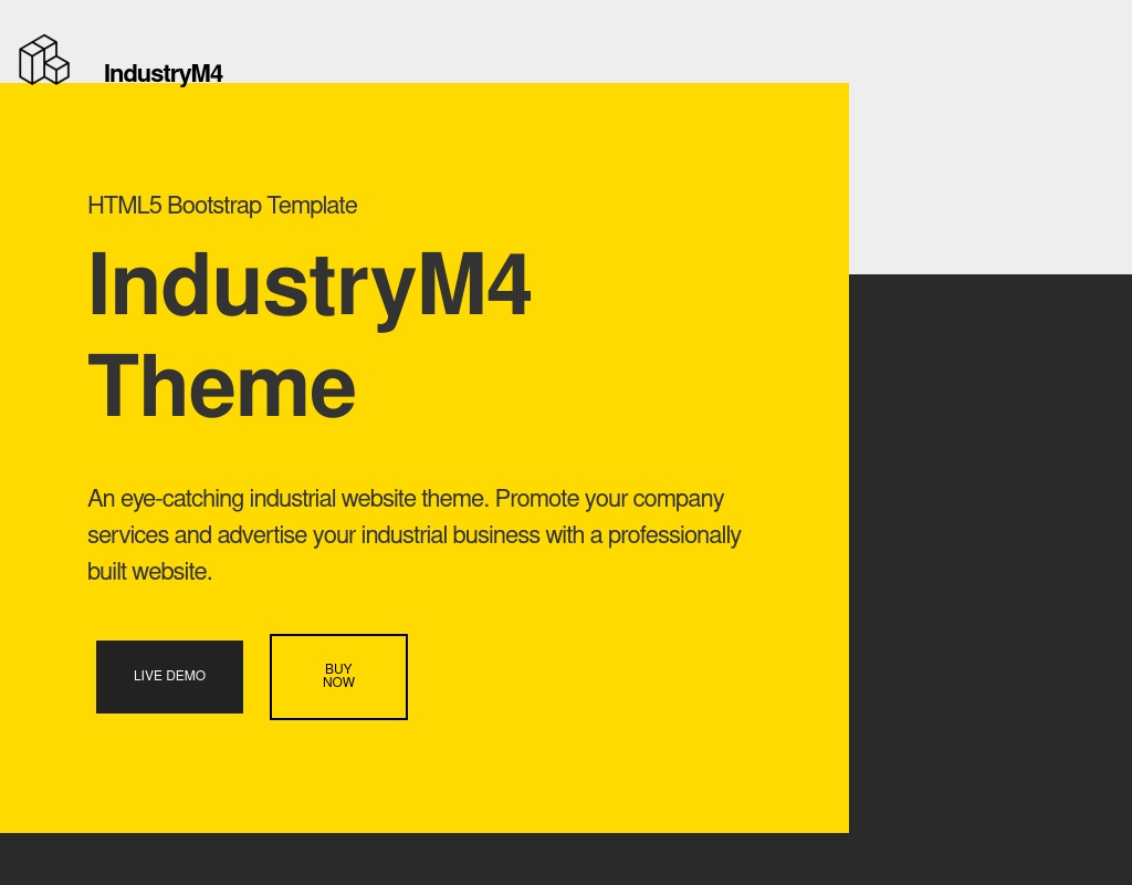 Bootstrap黄色高质量的企业网站展示模板