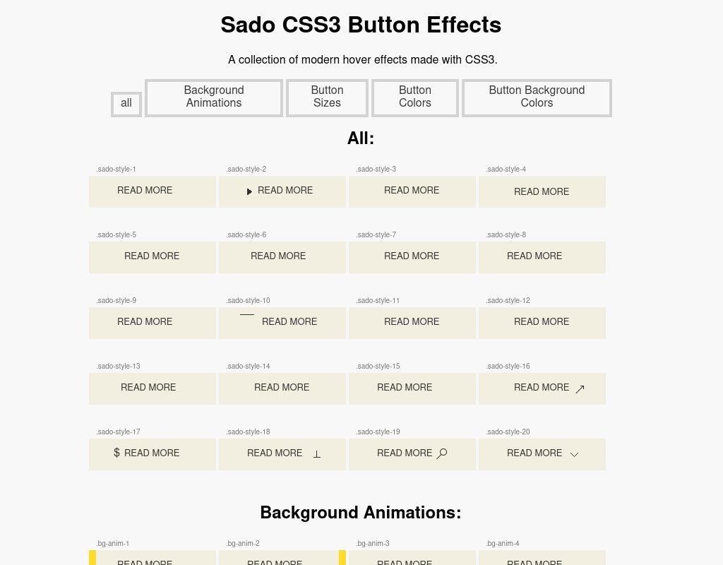 一組css3實(shí)現(xiàn)的交互式按鈕素材