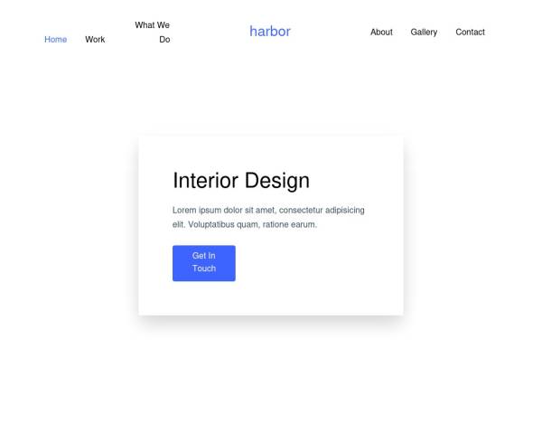 简洁清爽的室内装修设计网站HTML模板