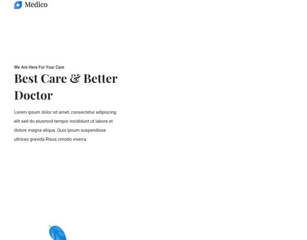 现代清爽的健康医疗网站模板html下载