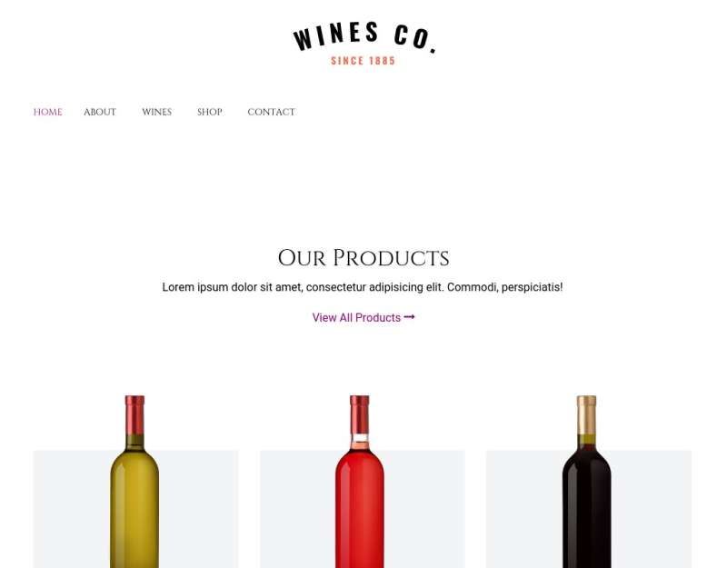 简约的html葡萄酒网上商城模板