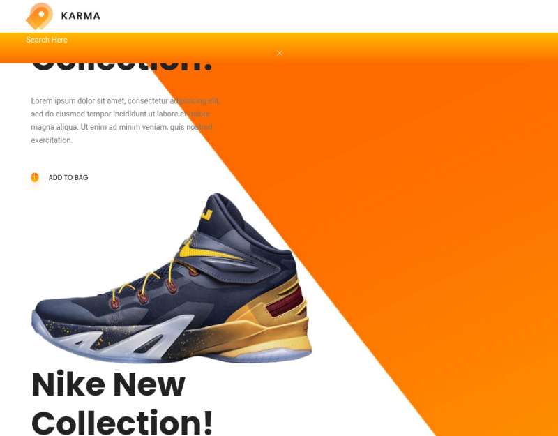 响应式html鞋子商城网站模板