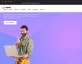 紫色的电子产品维修服务网站HTML5模板
