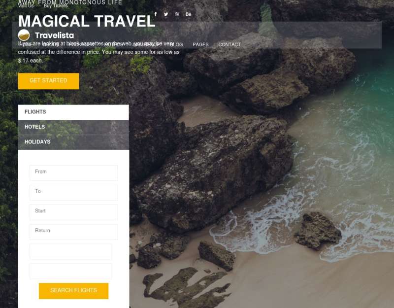 精美的通用型响应式html旅游网站模板