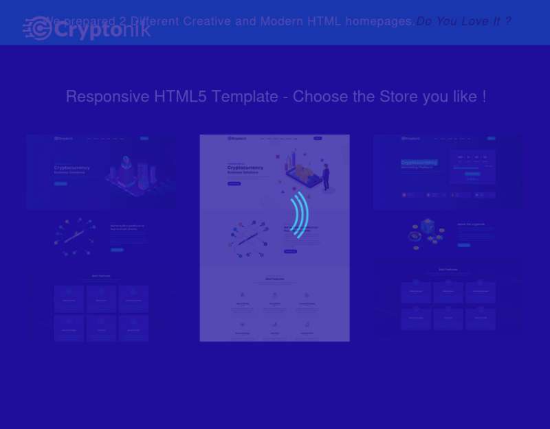 3款创意现代的区块链加密货币HTML5模板