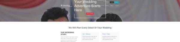 简约的婚庆策划公司响应式网站模板