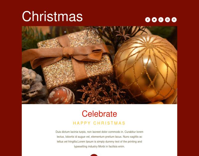圣诞节活动html页面模板响应式模板