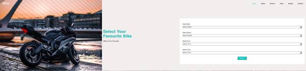 蓝色Bootstrap响应式摩托车销售网站模板