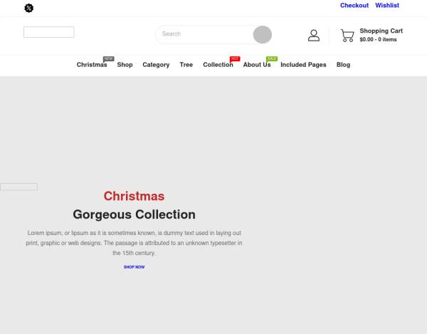 简洁美观的HTML圣诞节商品商城模板
