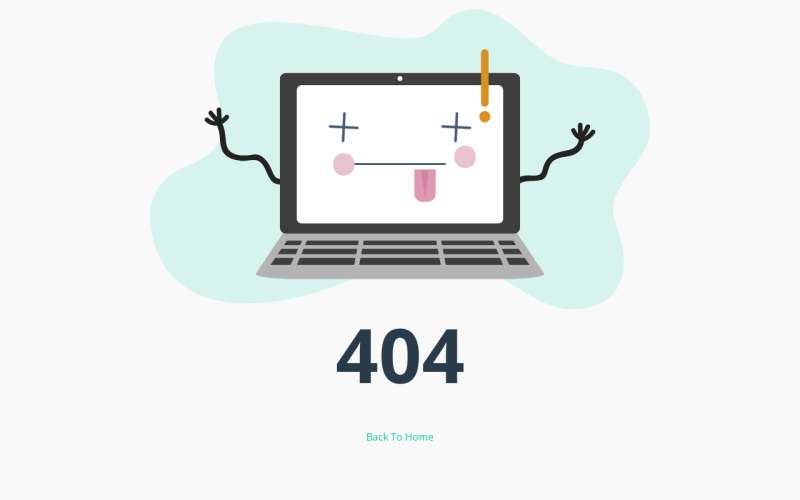 现代简易404错误页面html
