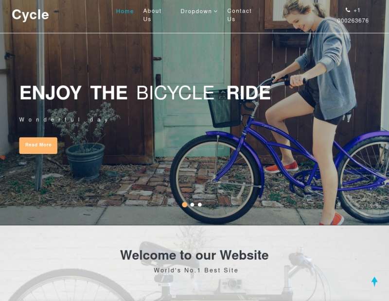 大气沉稳的html自行车俱乐部网站模板